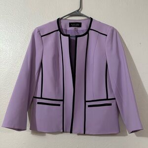 Black Label by Evan-Picone Lavender Blazer
